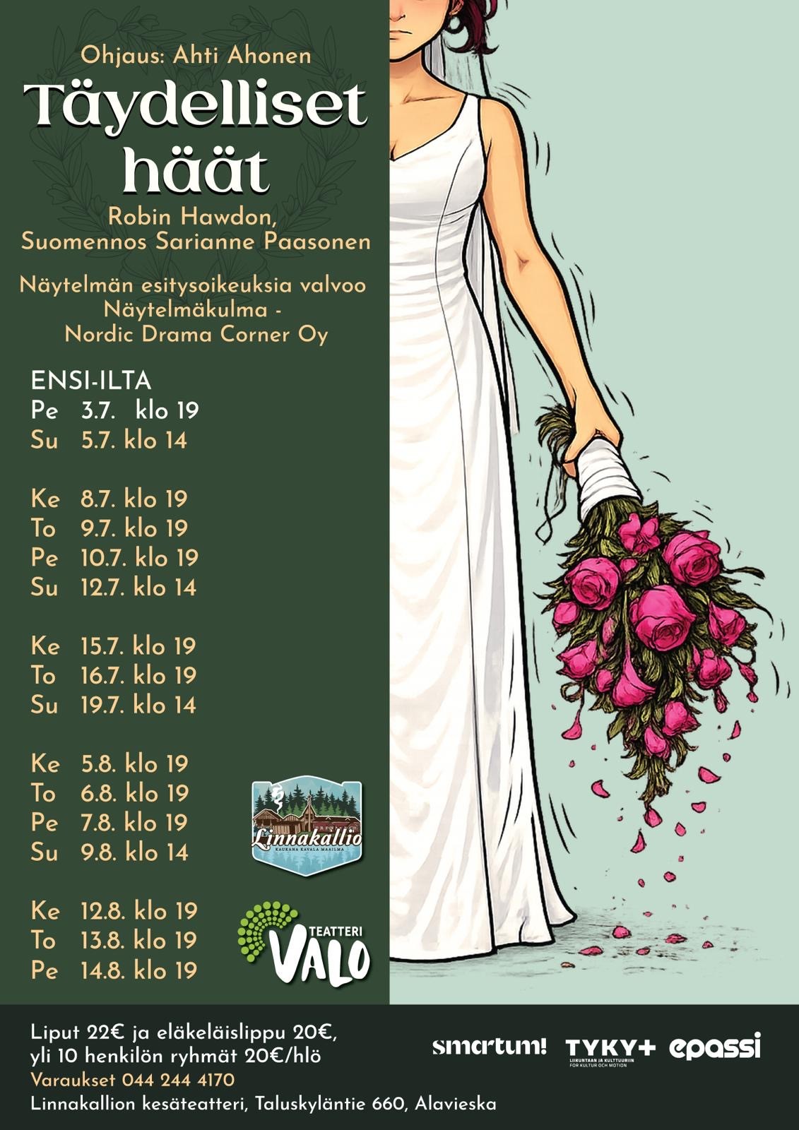 Kesäteatterin esityspäivät (flyer)