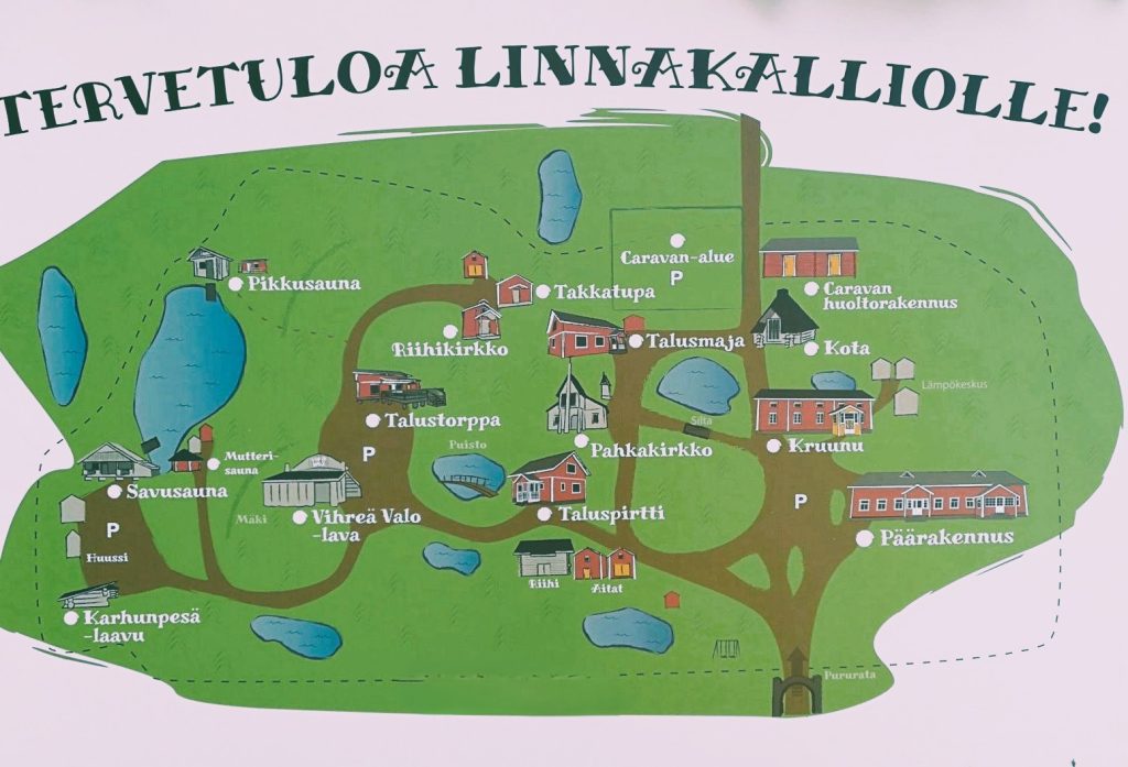 Linnakallion alue kartalla