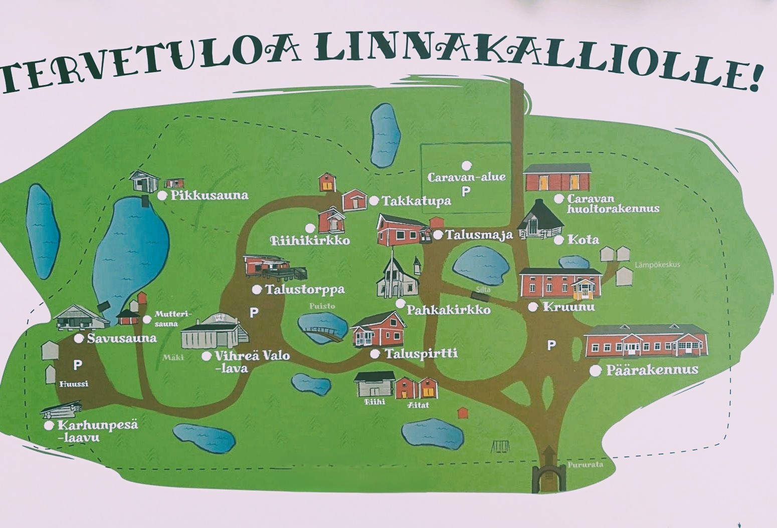 Linnakallion alue kartalla